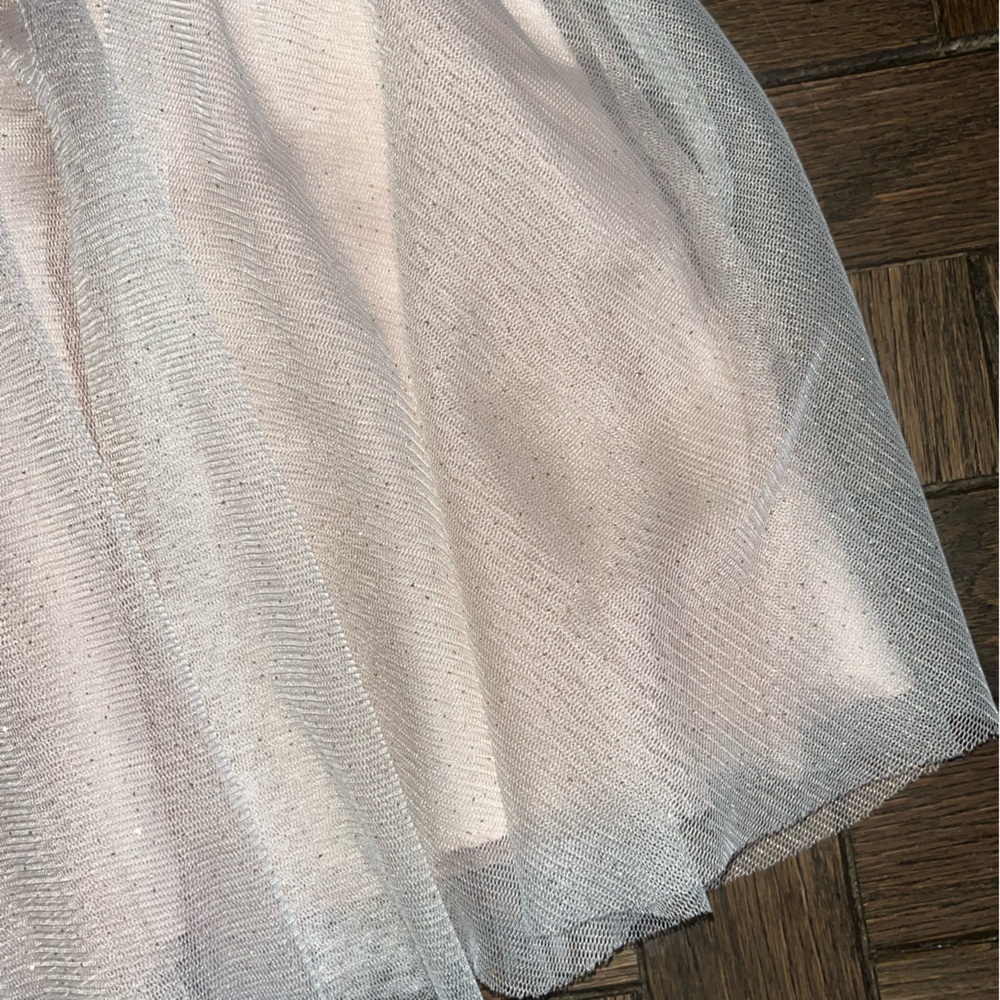 Elegant pink sparkle Lace Dress monsoon lace sequin bead wedding dressy 3-6 m - Picture 3 of 4